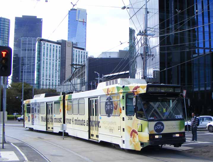 Yarra Trams Class B registration plates 2108